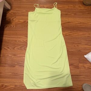 H&M Lime Green Midi Dress